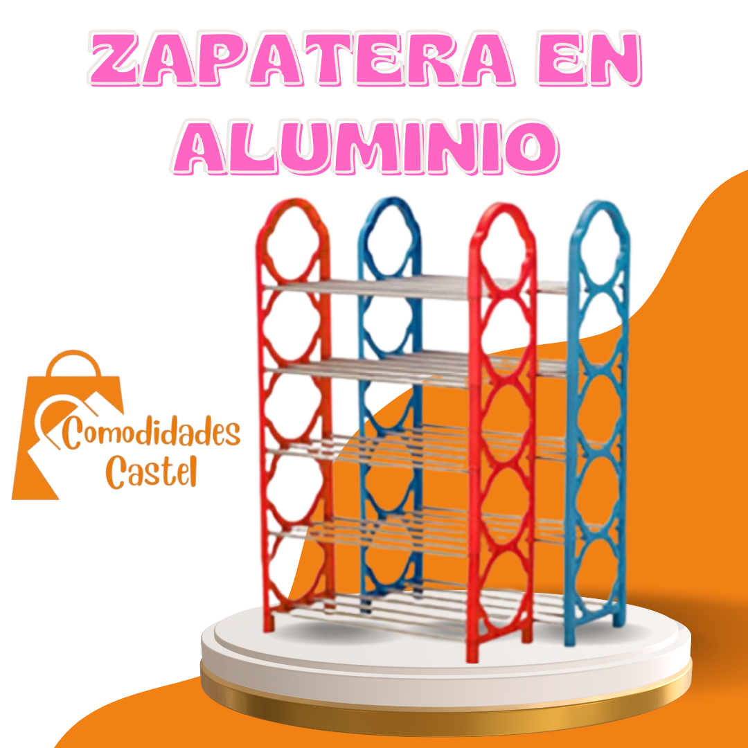 ZAPATERA EN ALUMINIO - 5 NIVELES